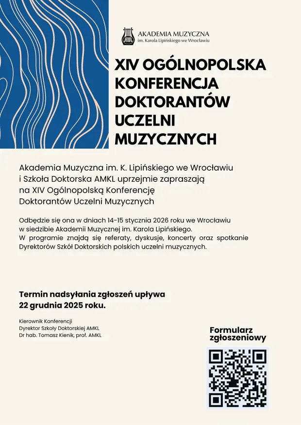 XIV Ogólnopolska Konferencja Doktorantów Uczelni Muzycznych
