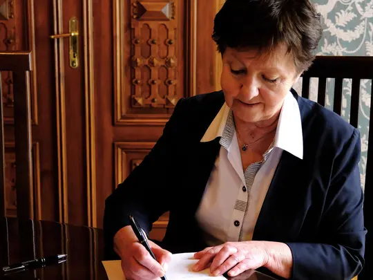 Podpisanie porozumienia o wsp&oacute;łpracy - Prorektor AMKL prof. dr hab. Helena Tomaszk- Plewa