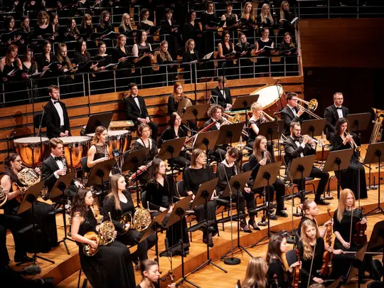 The Academic Symphony Orchestra and the combined academic choirs of Wrocław universities