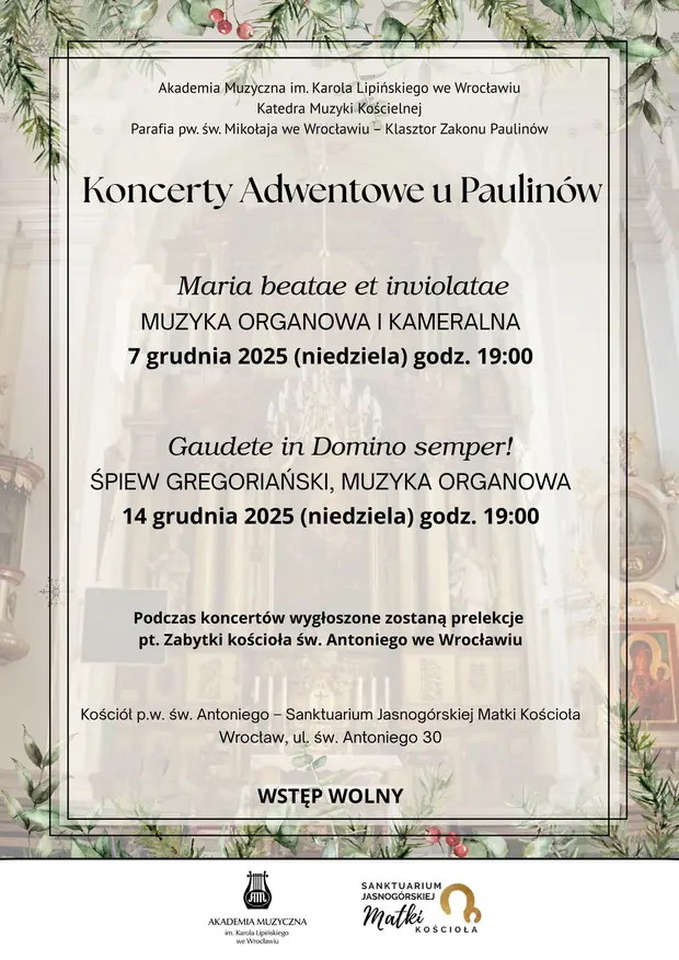 Plakat koncert&oacute;w