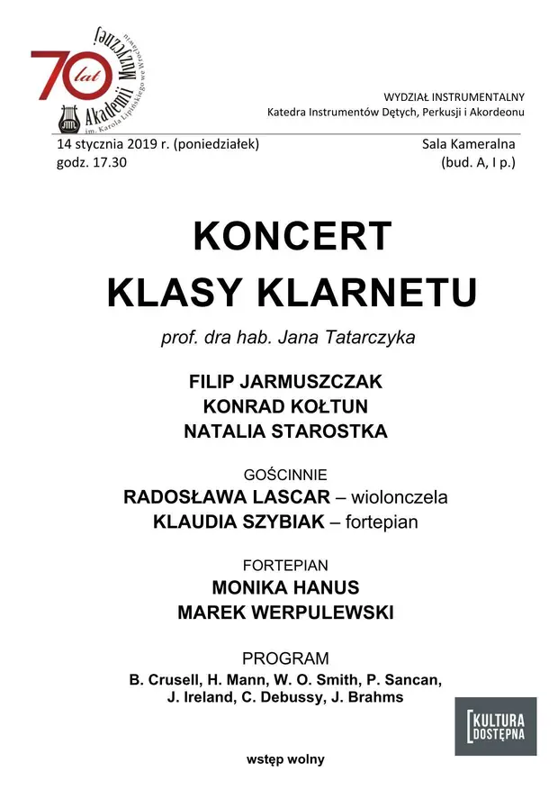 2019.01.14 Koncert klasy klarnetu_01.jpg