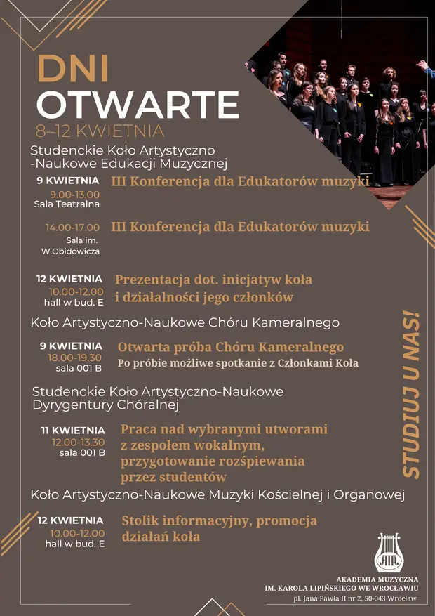 Dni Otwarte Akademii Muzycznej im. Karola Lipińskiego we Wrocławiu