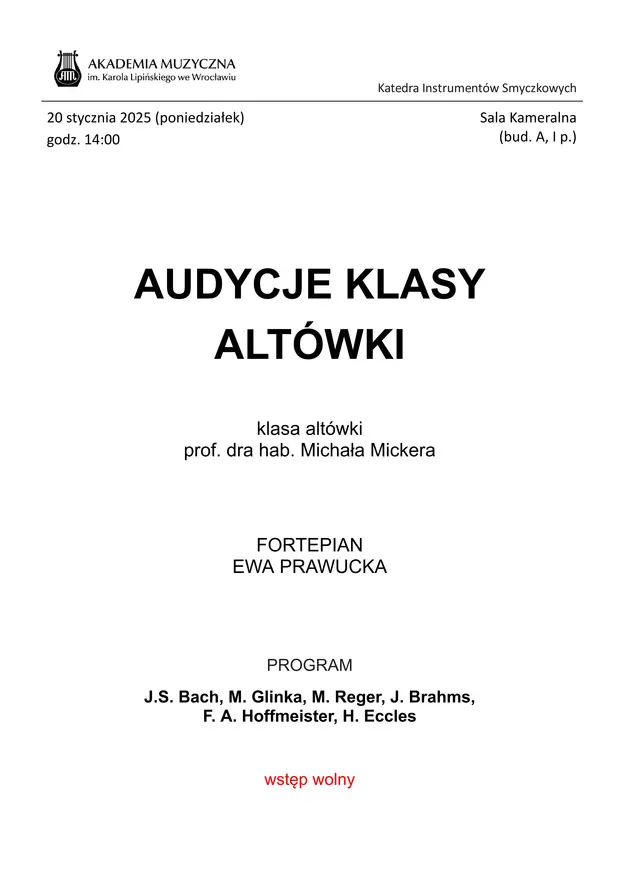 Audycje Klasy Alt&oacute;wki