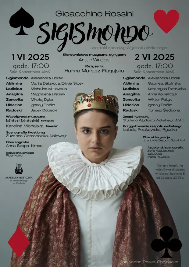 Dyplomowy spektakl operowy Wydziału Wokalnego pt. Sigismondo