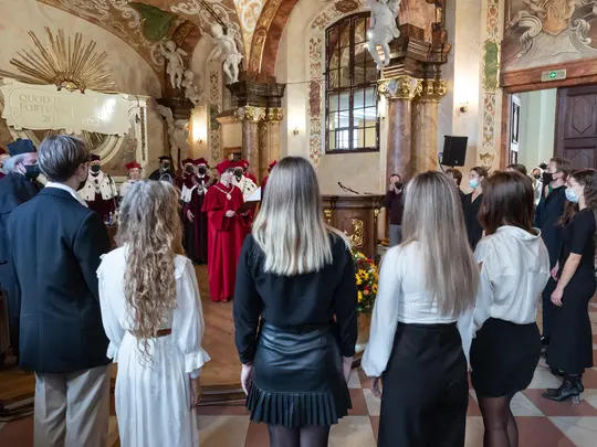 Immatrykulacja przedstawicieli student&oacute;w I roku Uczelni Artystycznych Wrocławia