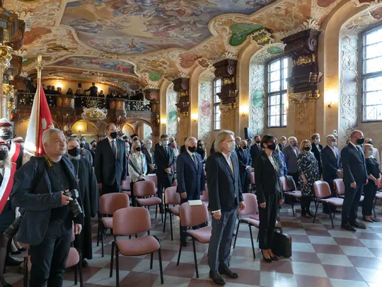 Goście zgromadzeni w Oratorium Marianum