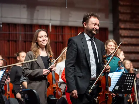 Radosław Pujanek, concertmaster of the Academic Symphony Orchestra