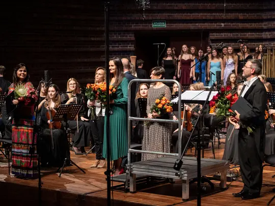 Soloists with choirmasters: prof. PhD hab. Jolanta Szybalska-Matczak, dr PhD Artur Wr&oacute;bel, prof. AMKL, mgr Izabela Polakowska-Rybska, mgr Magdalena Wojtas