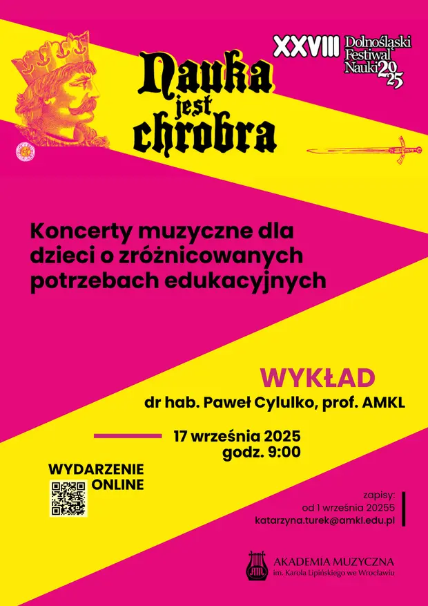 Dolnośląski Festiwal Nauki: Koncerty muzyczne dla dzieci o zróżnicowanych potrzebach edukacyjnych